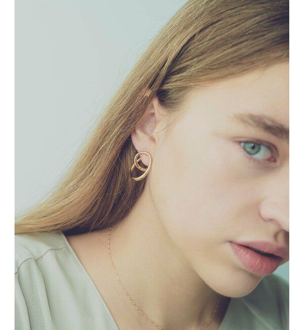 ete「ワンストローク イヤリング」|イヤリング|