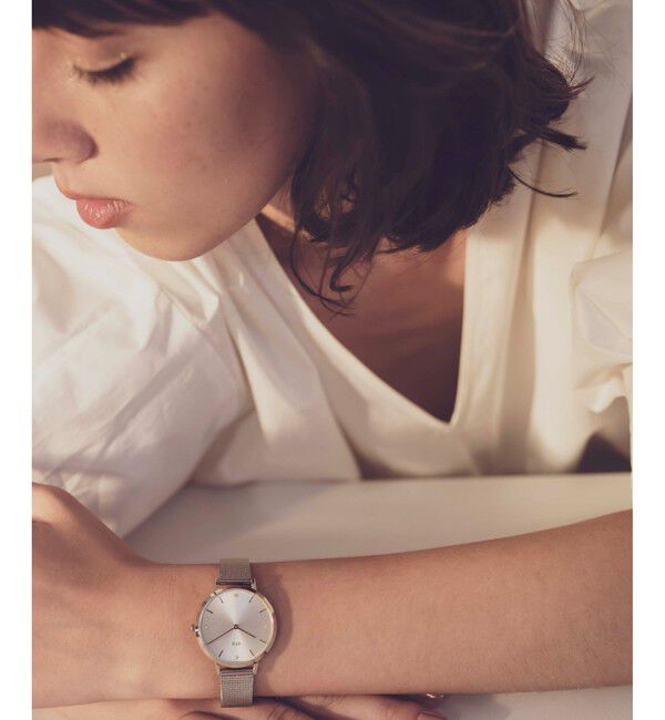 ete「きせかえ ビッグフェイスウォッチ メッシュベルト」|腕時計|