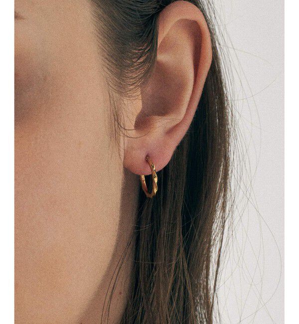 ete「ツイスト フープピアス」|ピアス|