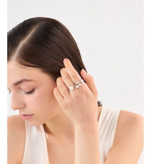 ete「[フォーム] パール リング」|リング|