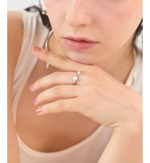 ete「[フォーム] パール リング」|リング|