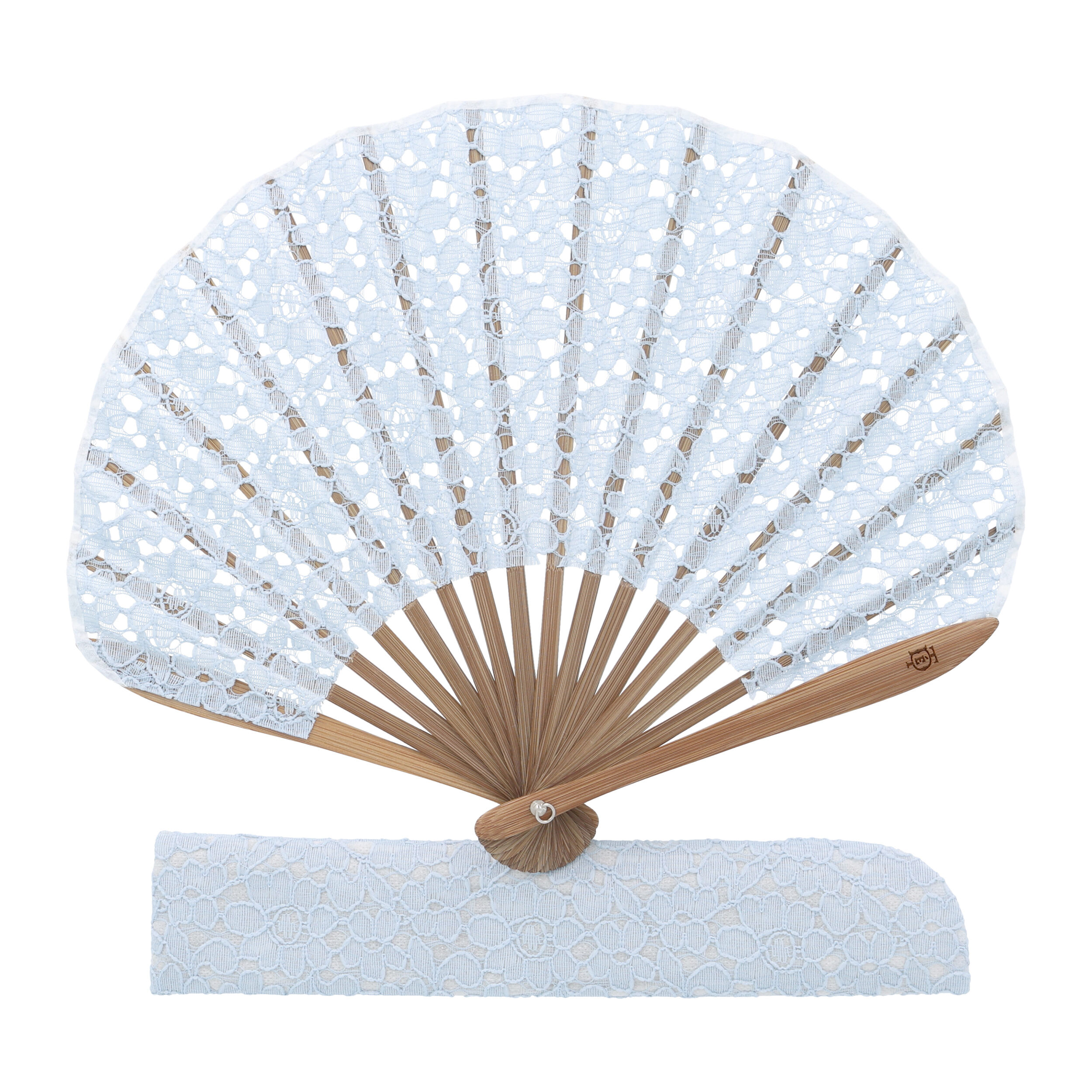  「レース扇子」|その他|ライトブルー