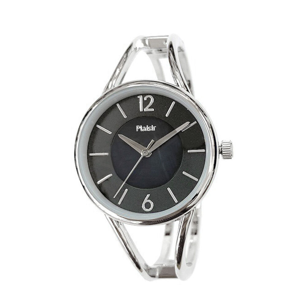 BACKYARD FAMILY「Plaisir プレジール 腕時計 レディース ハングル 通販 ニッケルフリー バングルウォッチ」|腕時計|ブラック1