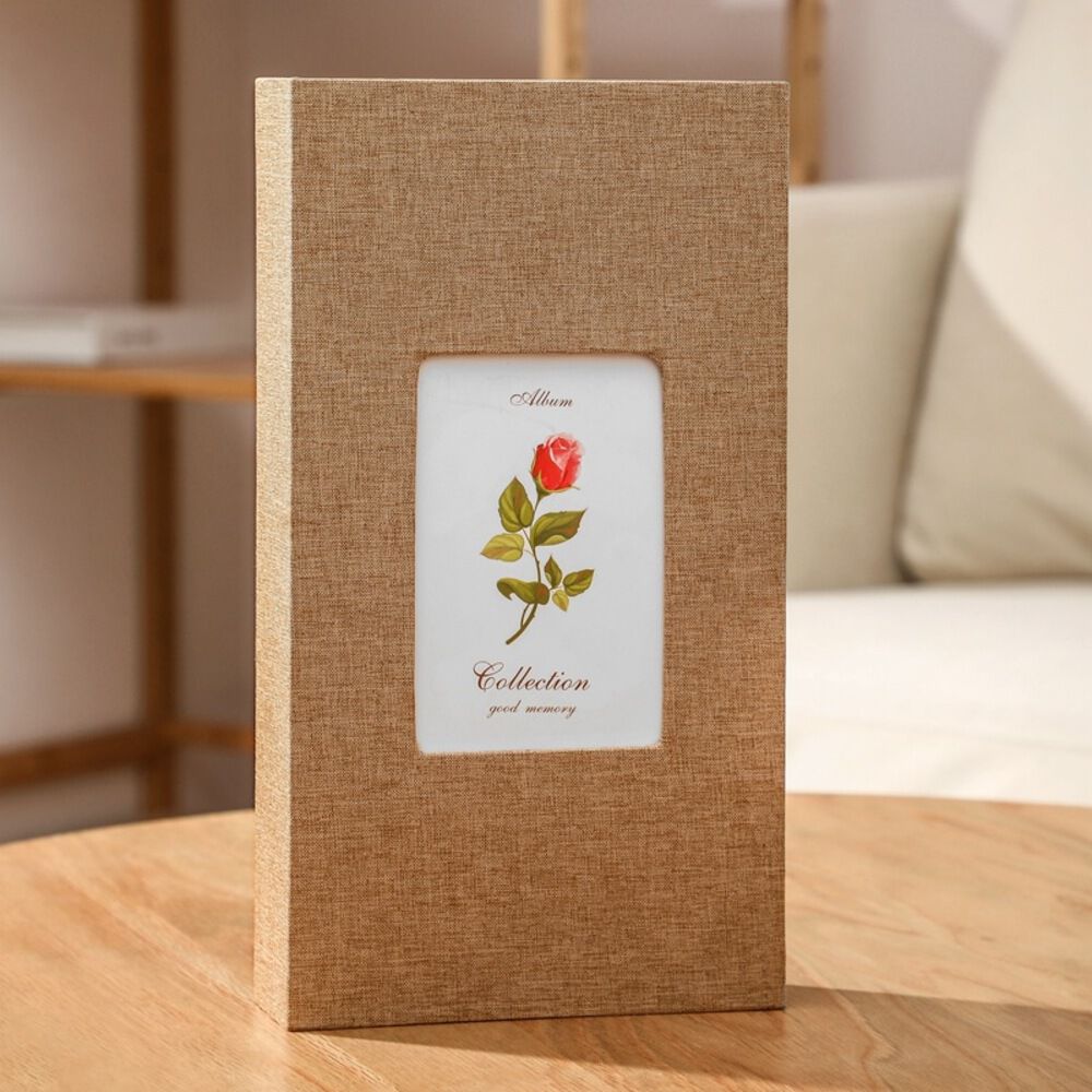 BACKYARD FAMILY「フォトアルバム 300枚 通販 アルバム 写真 フォト 布 表紙 収納 整理 男の子 女の子 子供」|その他|ブラウン1