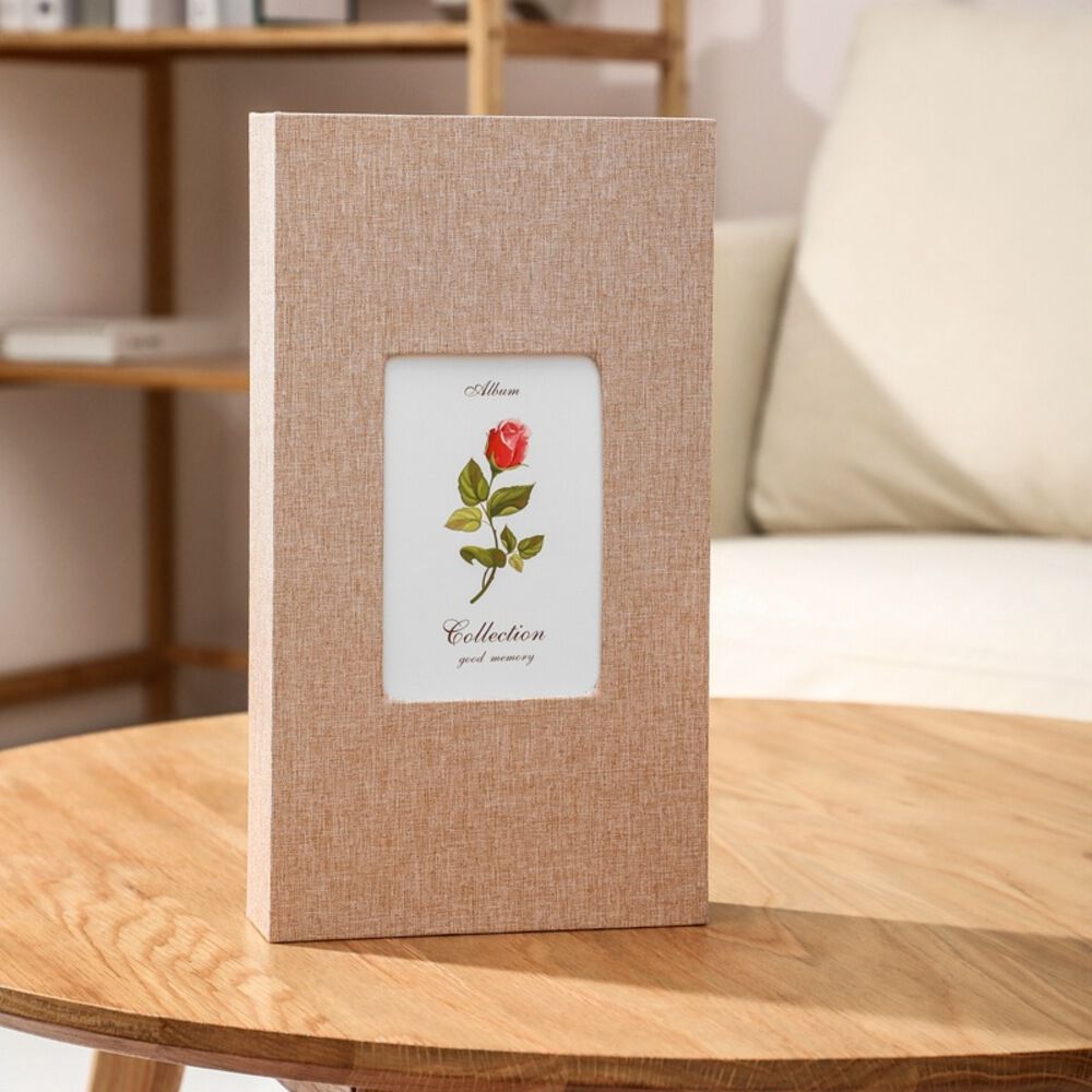 BACKYARD FAMILY「フォトアルバム 300枚 通販 アルバム 写真 フォト 布 表紙 収納 整理 男の子 女の子 子供」|その他|ベージュ1