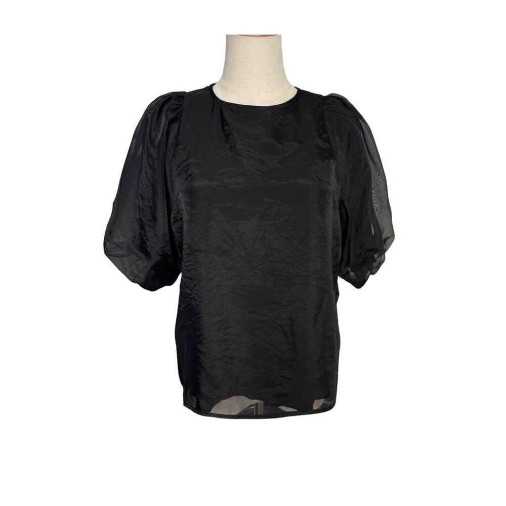 BACKYARD FAMILY「ブラウス オーガンジー レディース 通販 シャツ レディースシャツ レディースブラウス おしゃれ」|シャツ・ブラウス|ブラック1