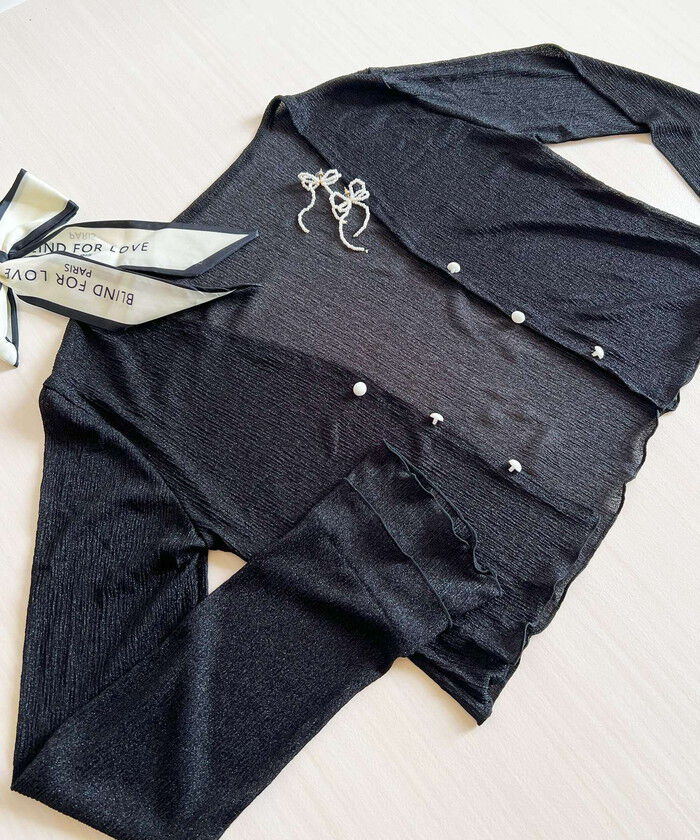 BACKYARD FAMILY「カーディガン レディース ショート丈 通販 シアーカーディガン ボレロ ショートカーディガン」|その他|