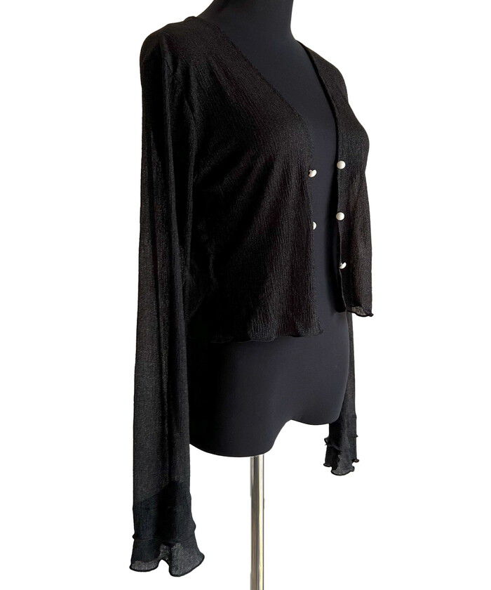 BACKYARD FAMILY「カーディガン レディース ショート丈 通販 シアーカーディガン ボレロ ショートカーディガン」|その他|