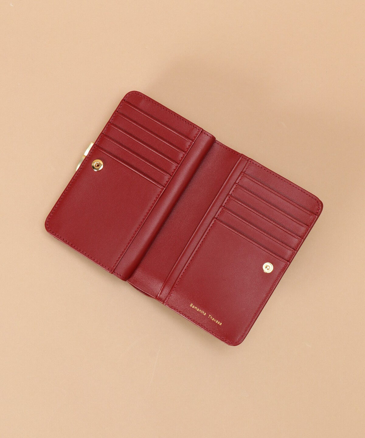 Samantha Thavasa「Pomme d'espoir ポムディスポワール 型押し口金折財布」|財布|