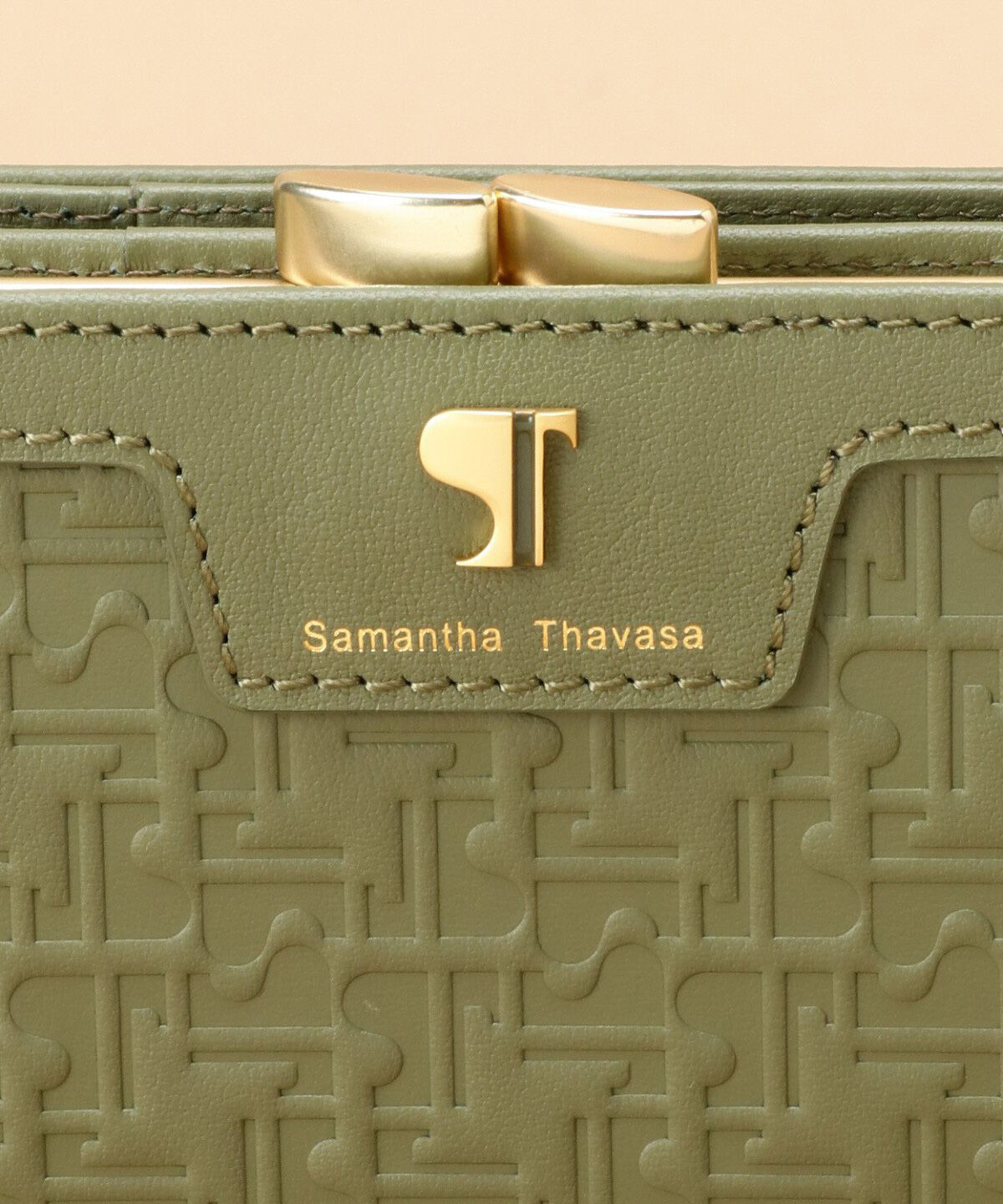 Samantha Thavasa「Pomme d'espoir ポムディスポワール 型押し口金折財布」|財布|