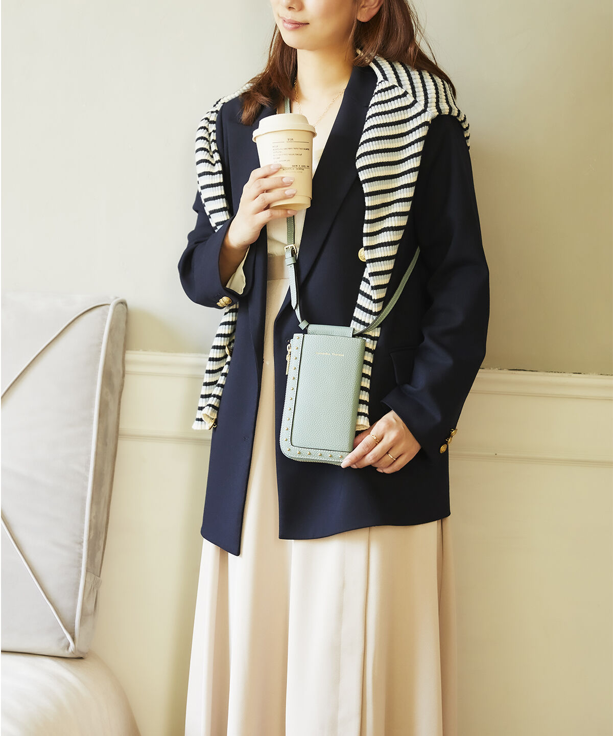 Samantha Thavasa「スタッズデザイン ウォレットショルダー」|ショルダー・メッセンジャー|