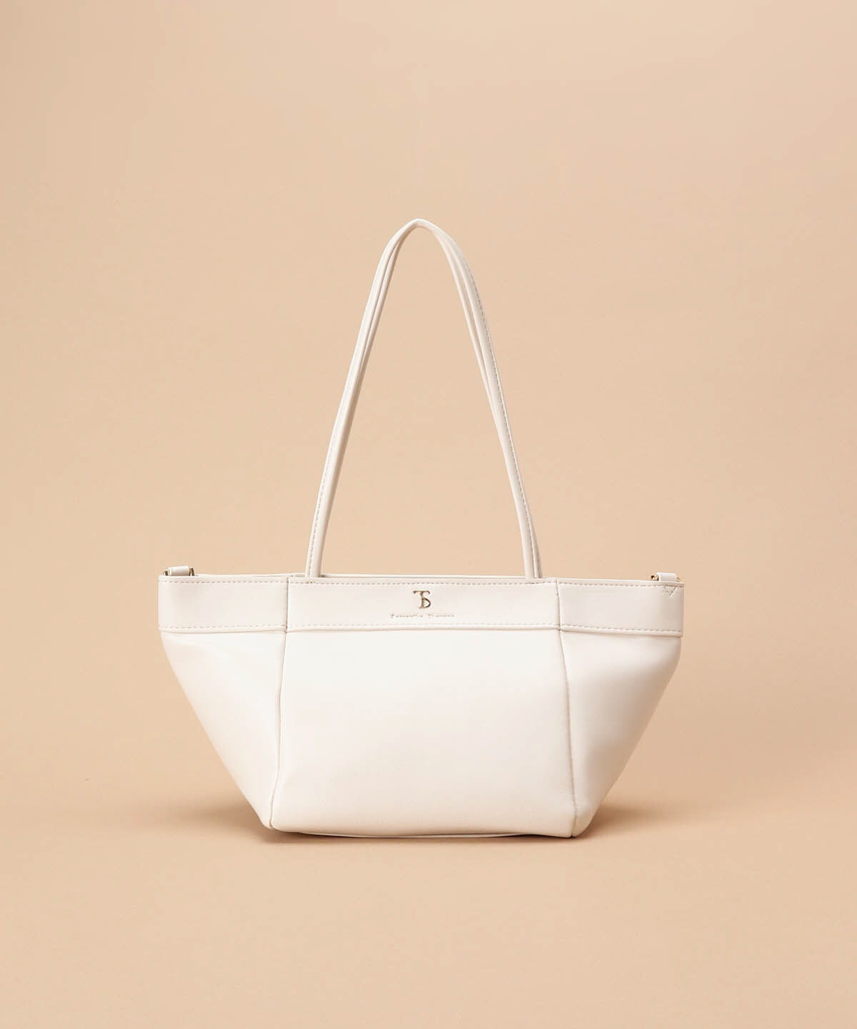 Samantha Thavasa「スリムハンドルトートバッグ 小サイズ」|トートバッグ|オフホワイト