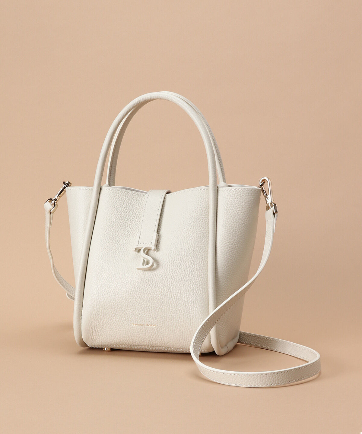 Samantha Thavasa「マットアイコン レザーハンドバッグ 小サイズ」|ハンドバッグ|