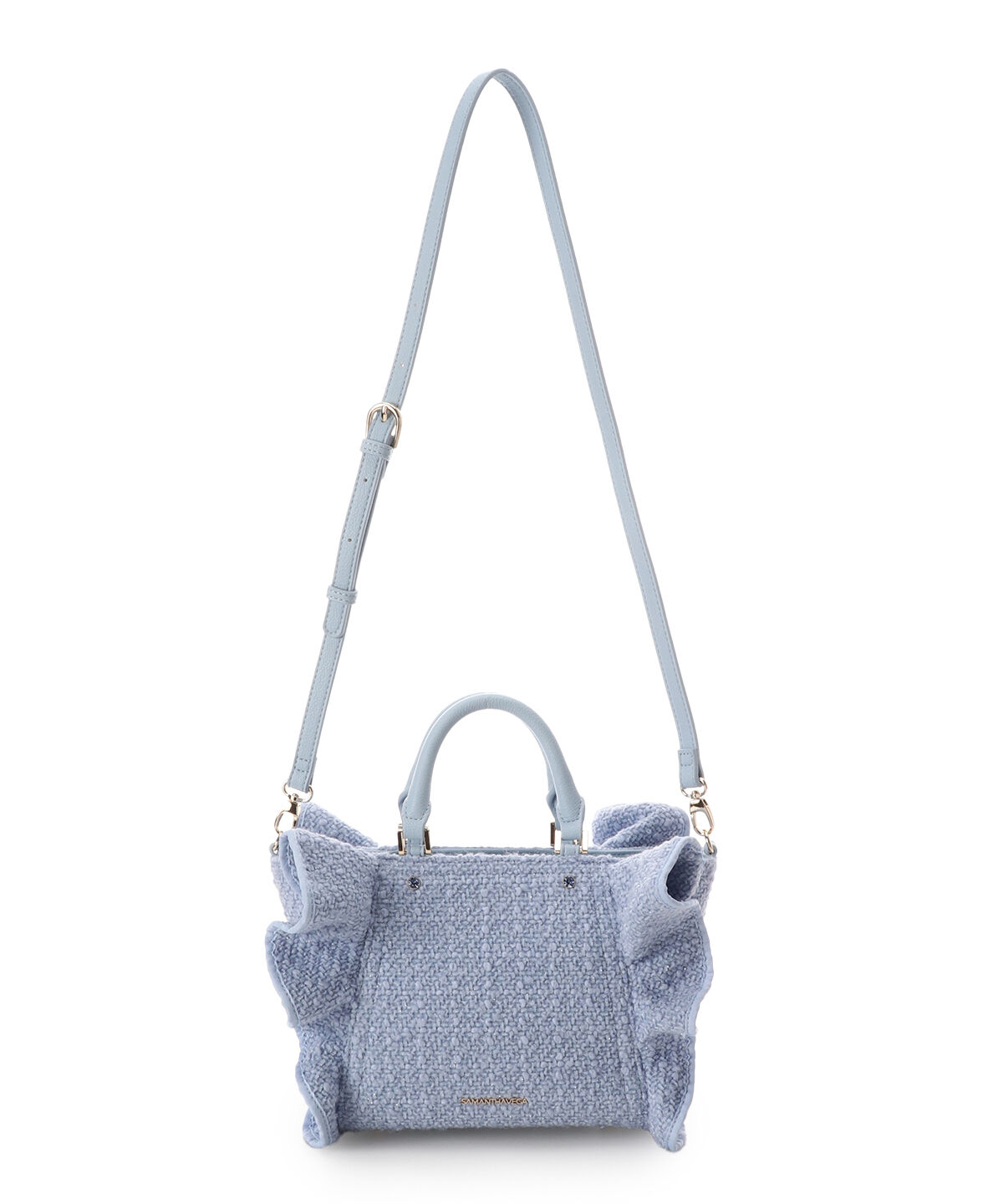 Samantha Vega「ツイードフリルハンドバッグ（小）」|ハンドバッグ|