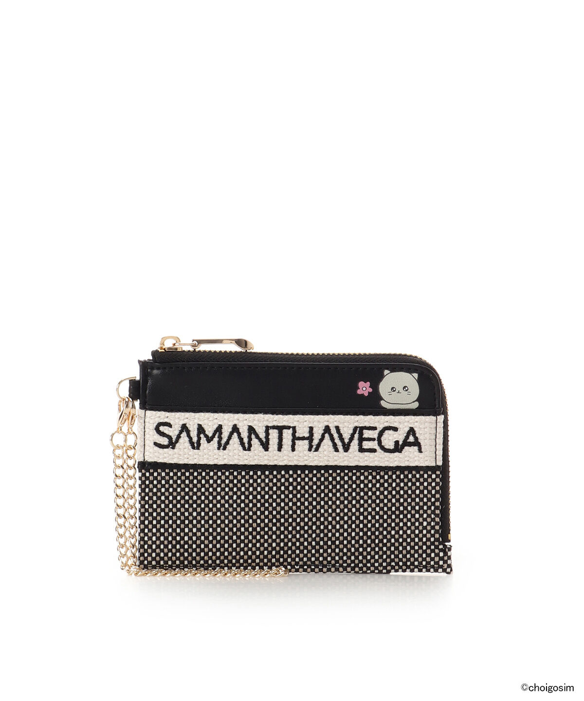 Samantha Vega「チェゴシム&times;SAMANTHAVEGA　「ねこゴシム」マルチケース」|名刺入れ・カードケース|ブラック