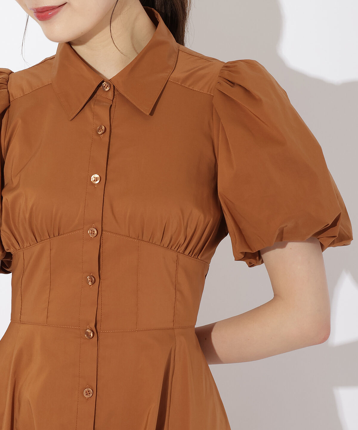 アンドクチュール「コルセットシャツワンピース」|ワンピース|