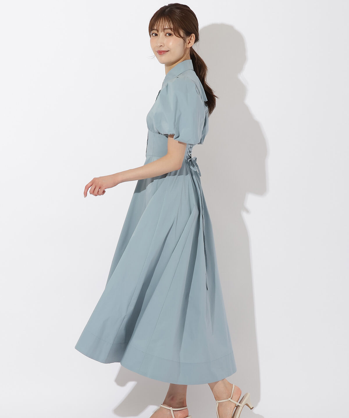 アンドクチュール「コルセットシャツワンピース」|ワンピース|