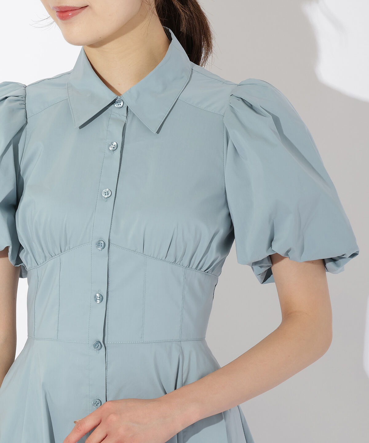 アンドクチュール「コルセットシャツワンピース」|ワンピース|