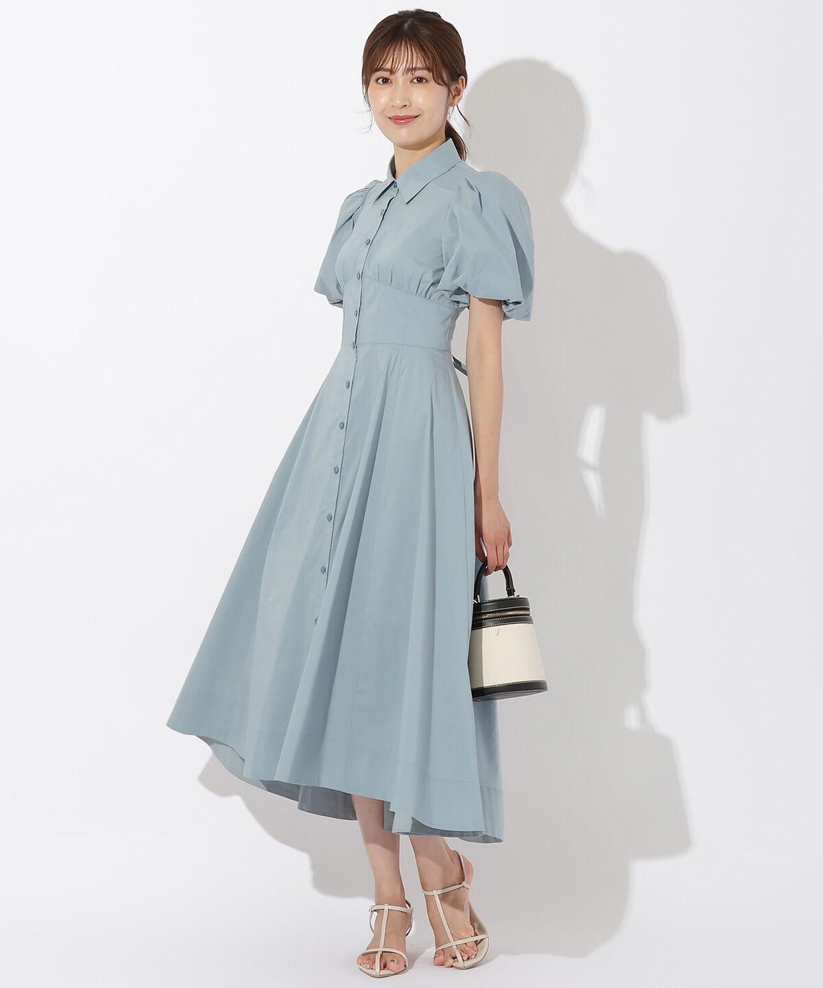 アンドクチュール「コルセットシャツワンピース」|ワンピース|