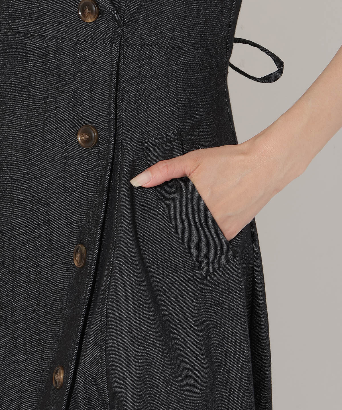 アンドクチュール「デニム切替トレンチワンピース」|ワンピース|