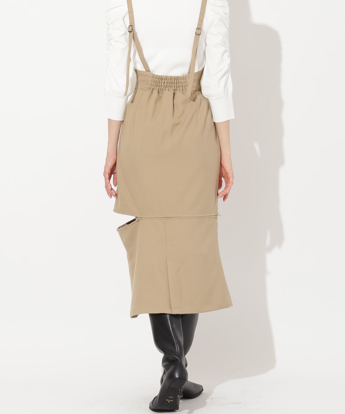 アンドクチュール「サスペ付き2wayスカート」|タイト|