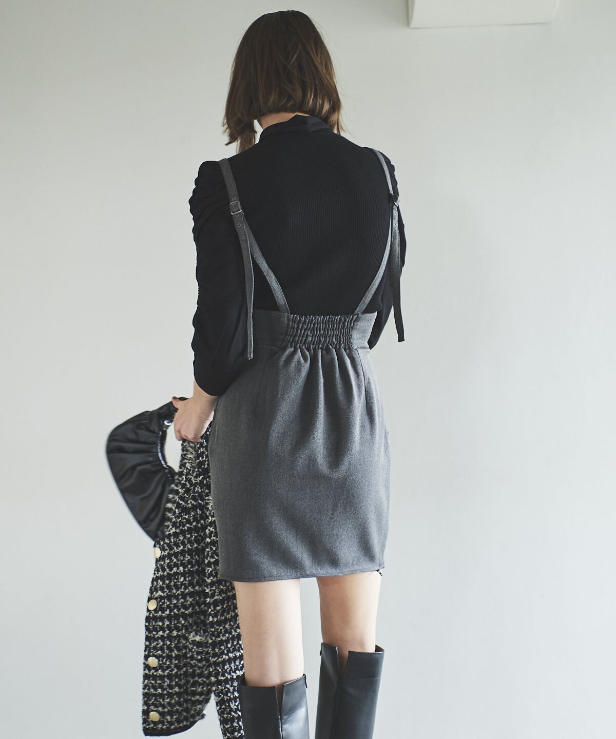 アンドクチュール「サスペ付き2wayスカート」|タイト|