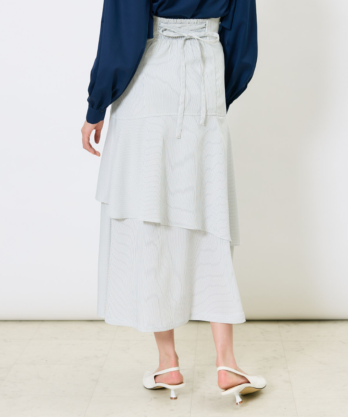 アンドクチュール「レイヤードティアードフリルスカート」|スカート|