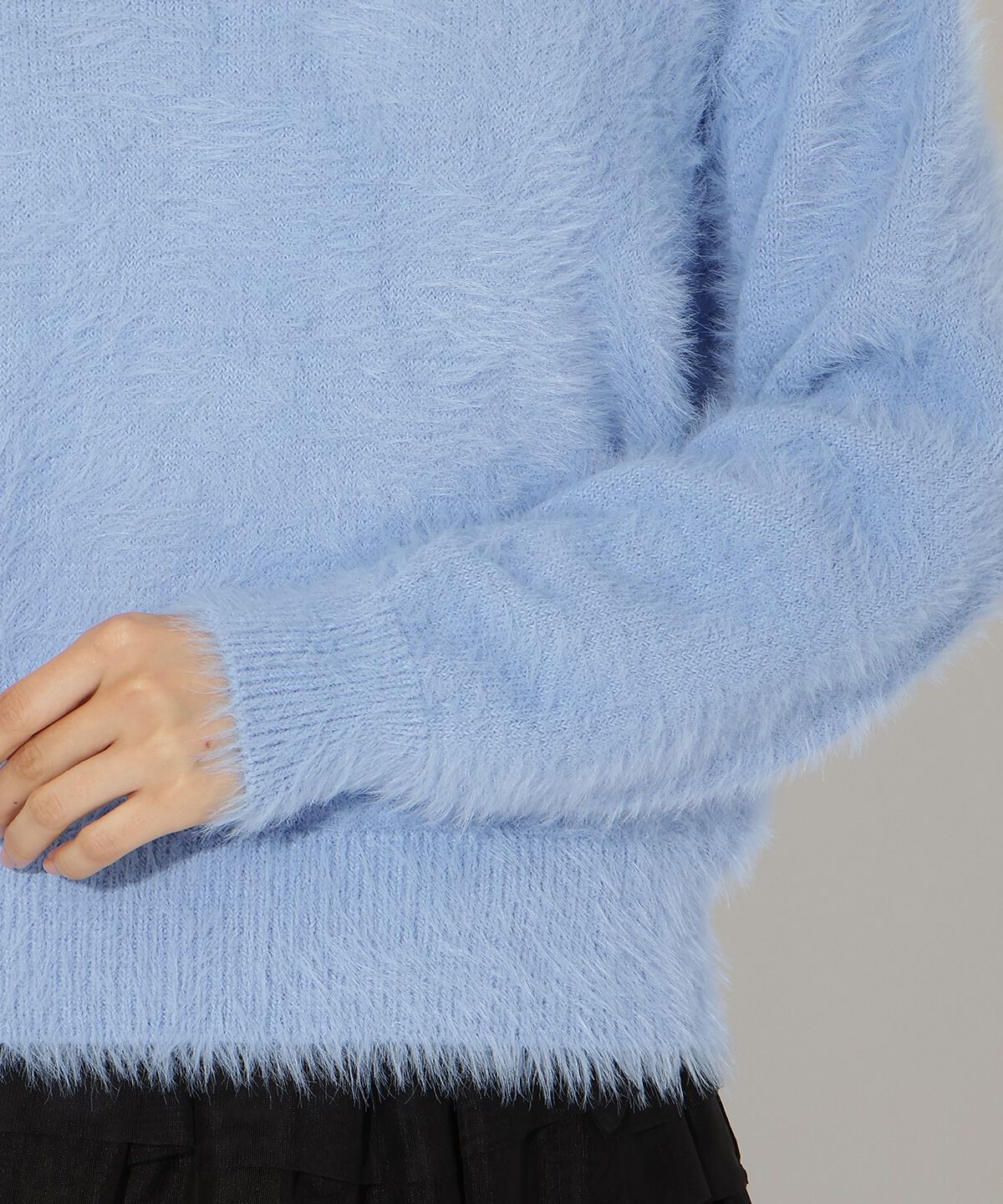 アンドクチュール「前後２WAYシャギーニットプルオーバー」|ニット・セーター|