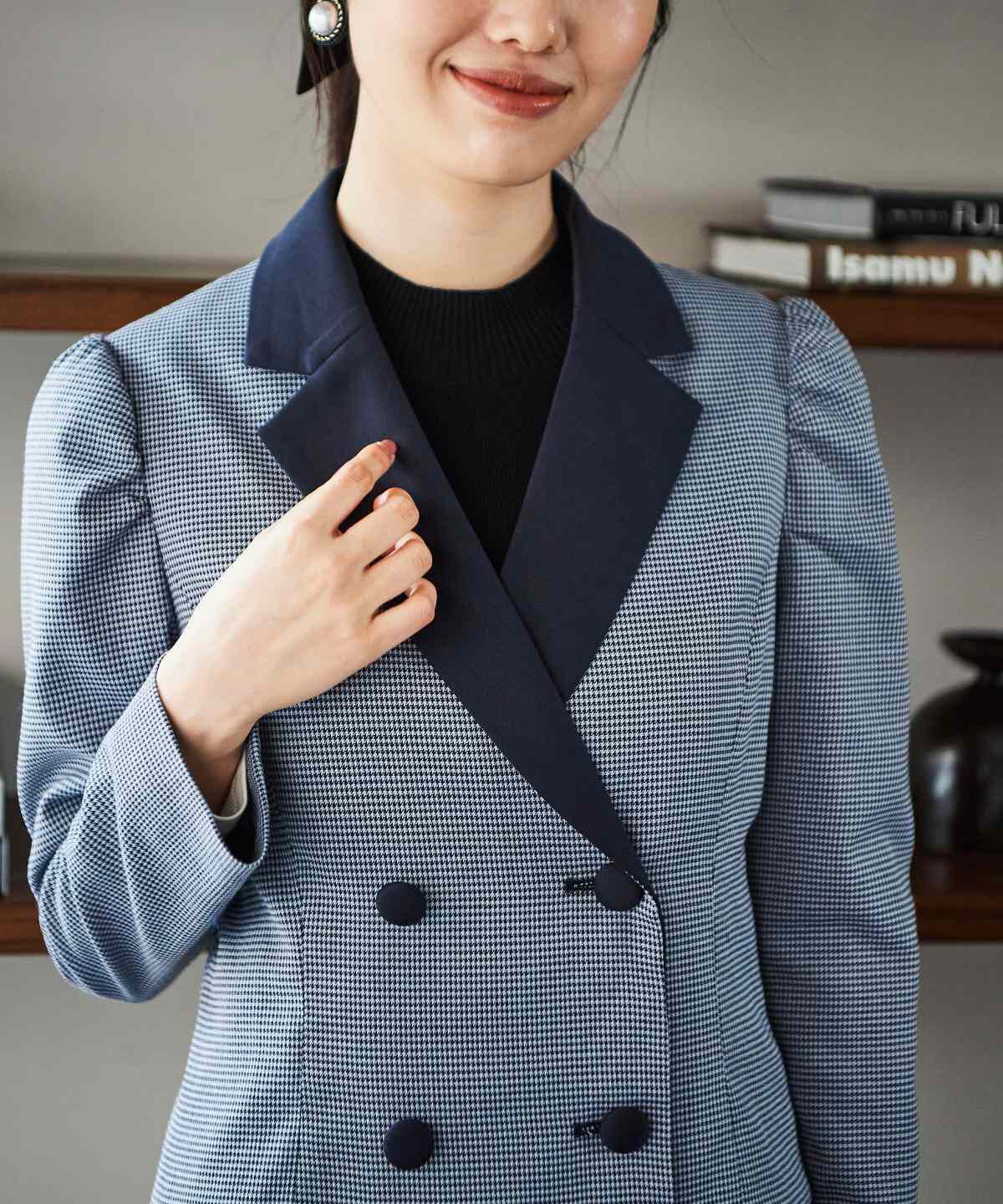 REDYAZEL「ジャケット風配色ミニワンピース」|ワンピース|