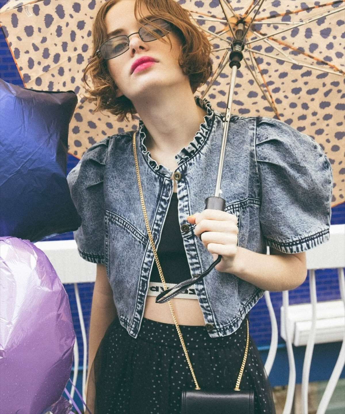 REDYAZEL「ロゴジャガード切り替えキャミソール」|キャミソール|