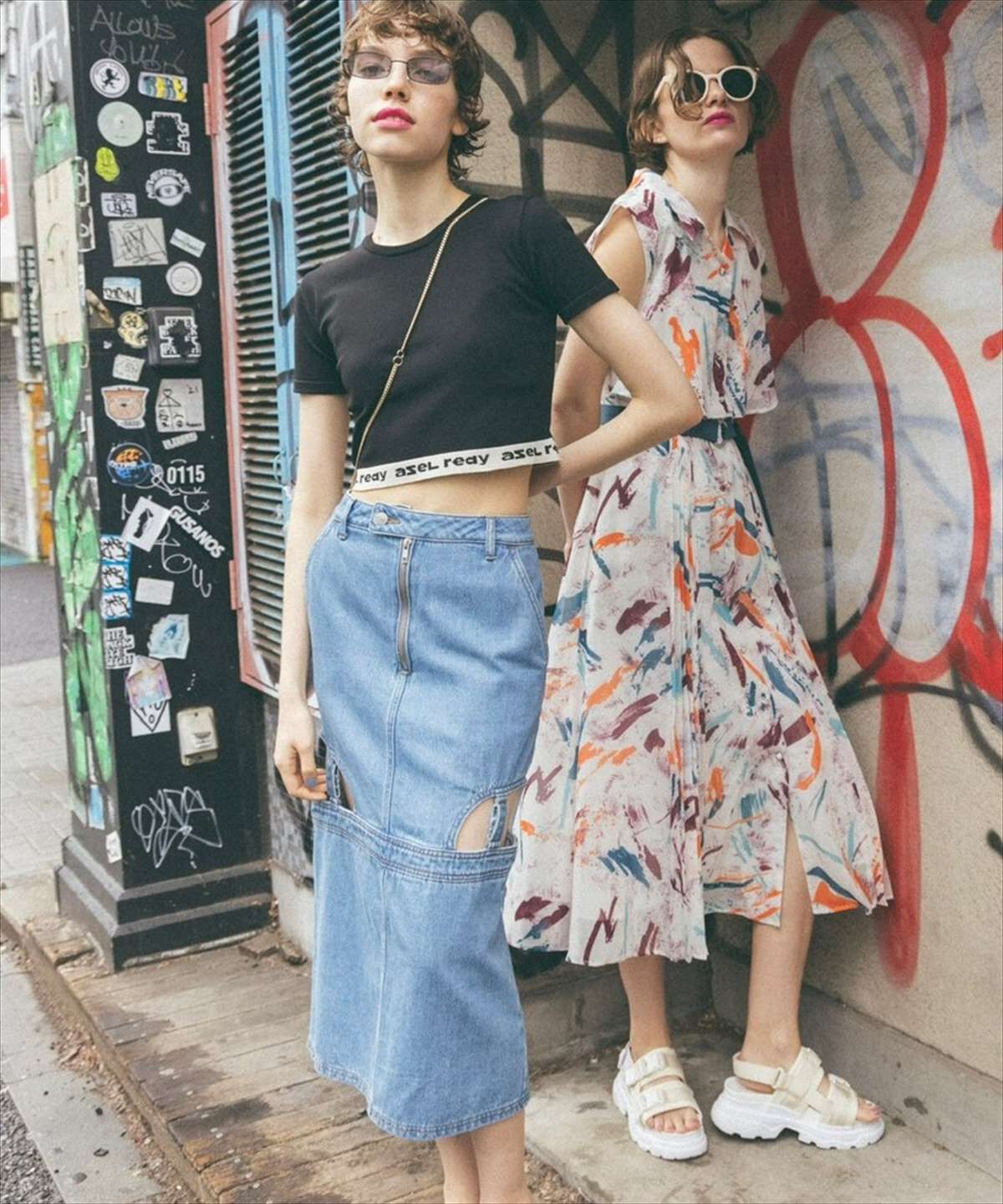 REDYAZEL「ロゴジャガード切り替えプルオーバー」|Tシャツ・カットソー|