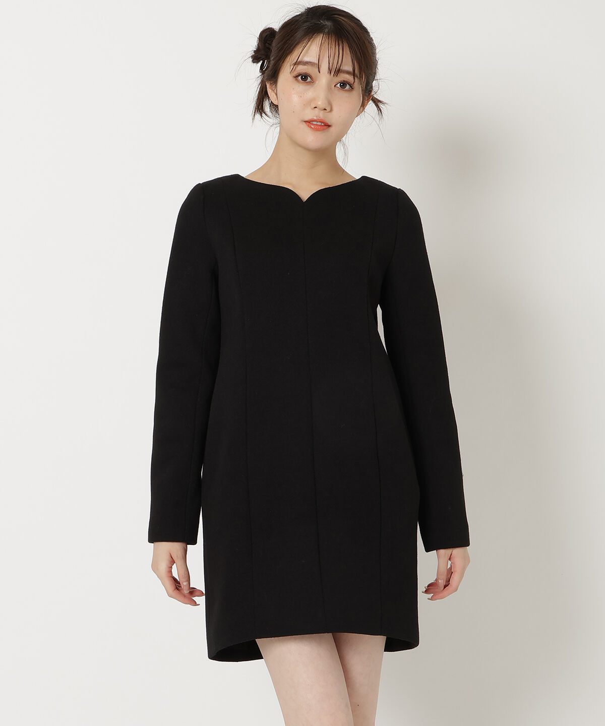 REDYAZEL「ミニコクーンワンピース」|ワンピース|ブラック