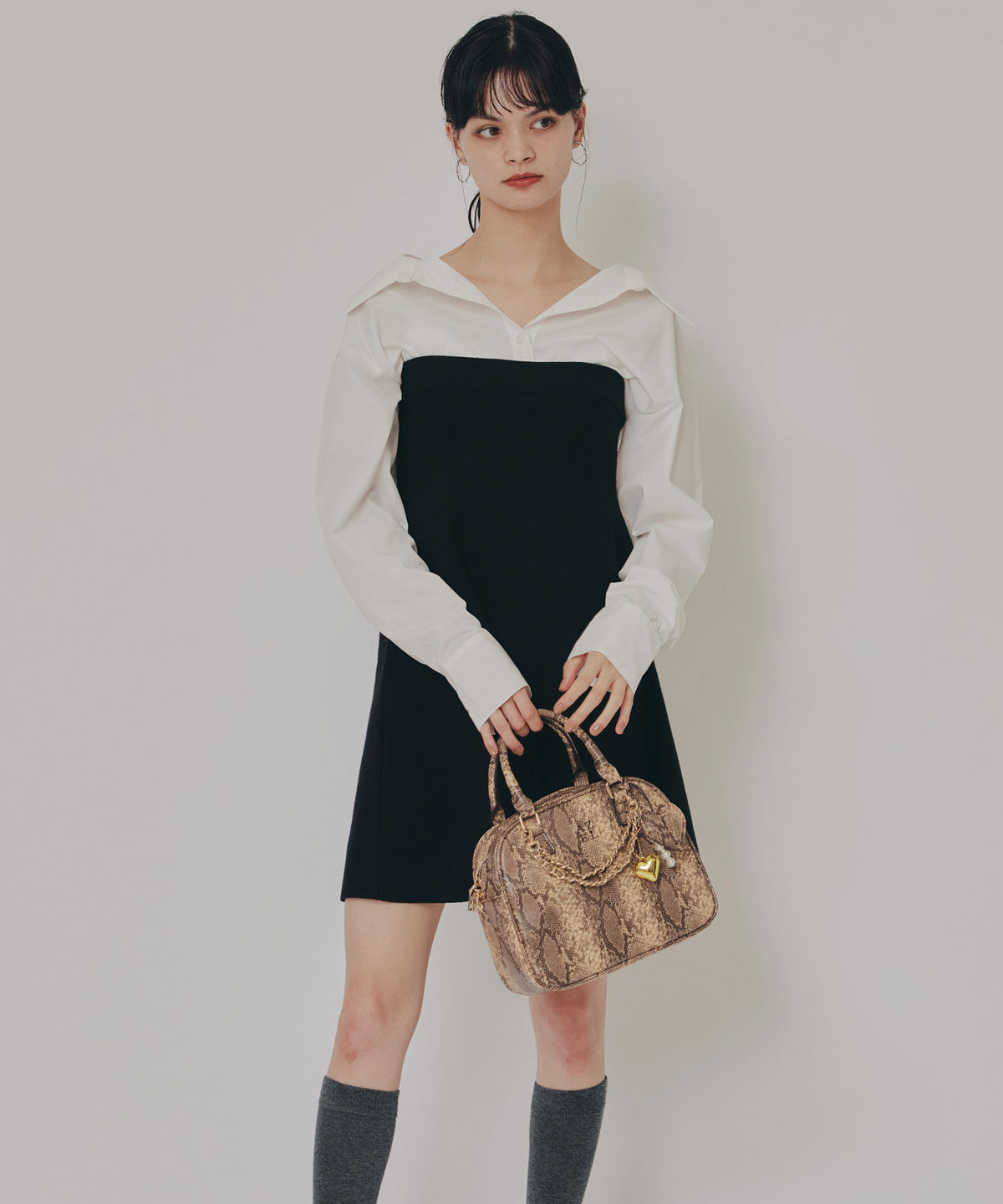 REDYAZEL「マルチWAYドッキングニットワンピース」|ワンピース|ブラック