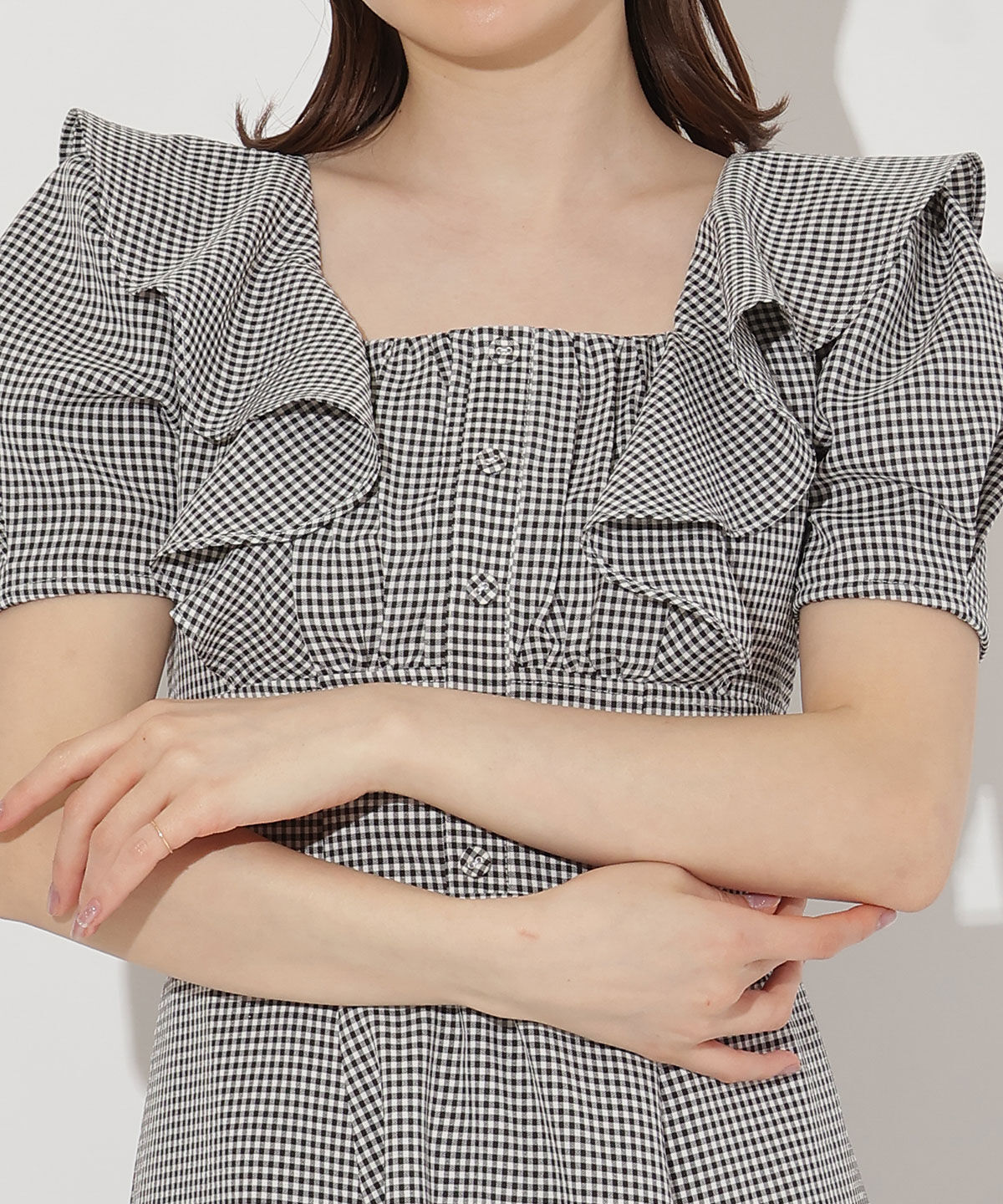 WILLSELECTION「バックリボンフリルワンピース」|ワンピース|