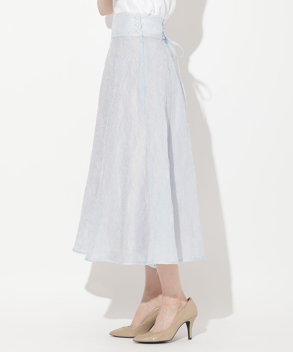 WILLSELECTION「エンボスジャガードフレアスカート」|フレア|