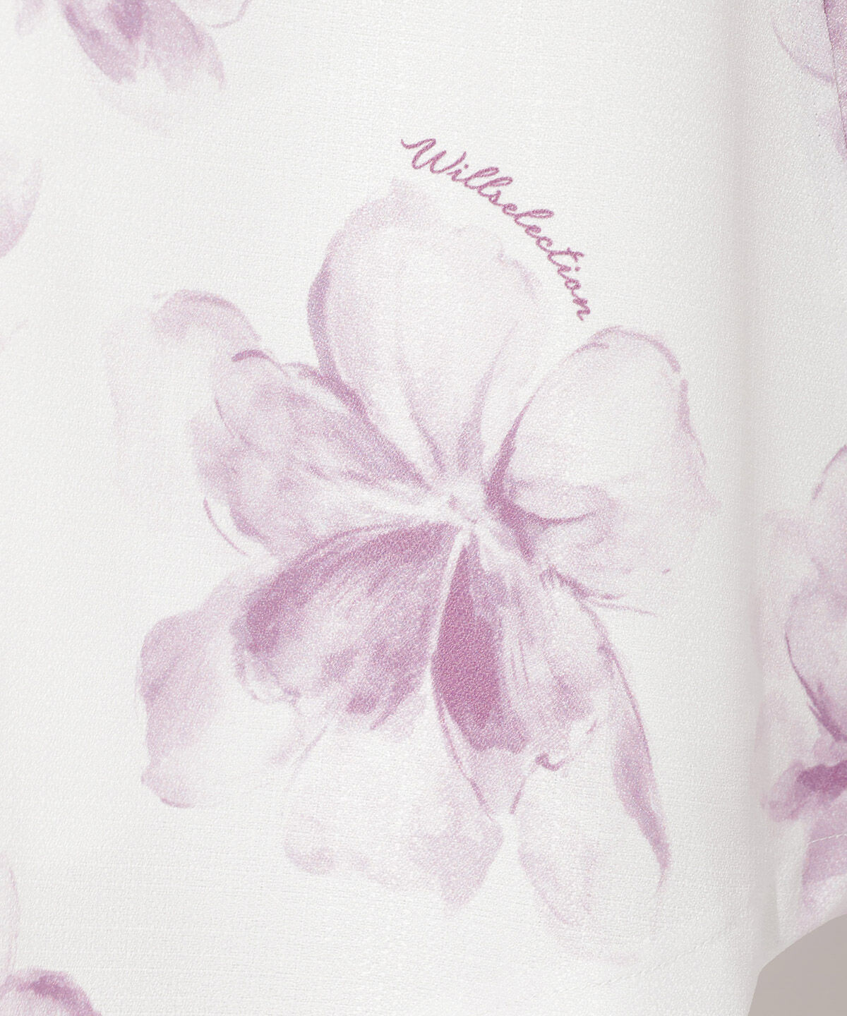 WILLSELECTION「水彩フラワープリントスカート」|フレア|