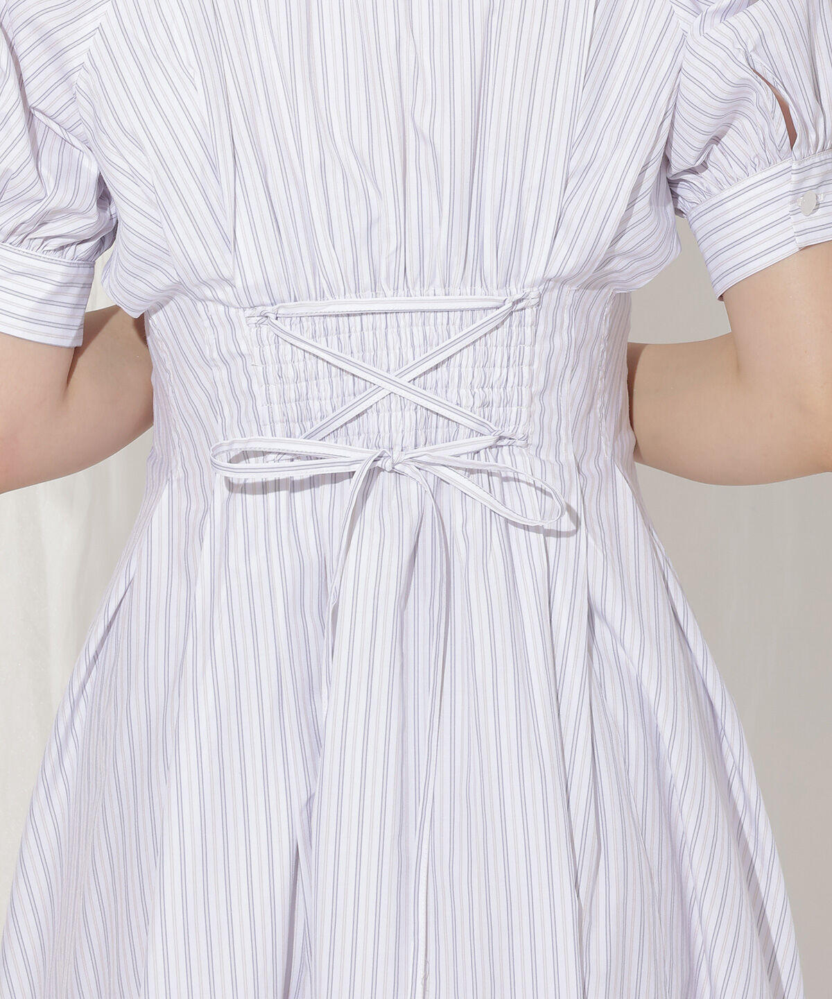 WILLSELECTION「ラグランスリーブストライプシャツワンピース」|ワンピース|