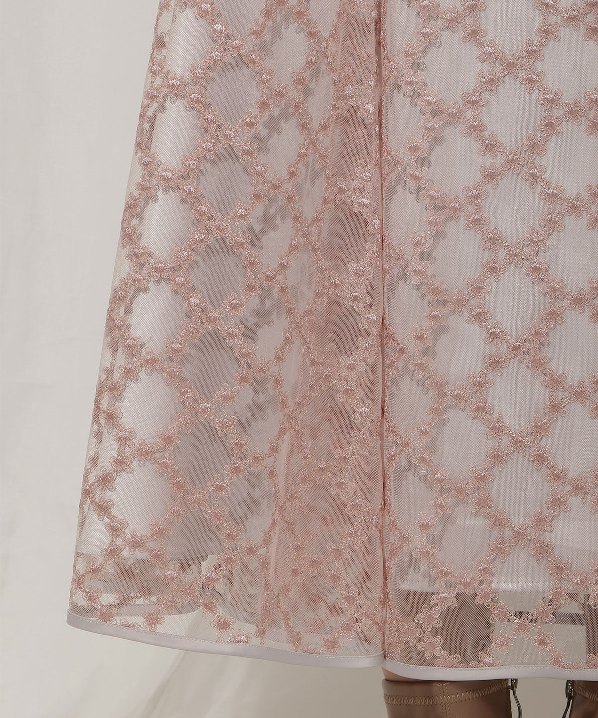 WILLSELECTION「エンブロイダリーチュールソフトマーメイドスカート」|フレア|