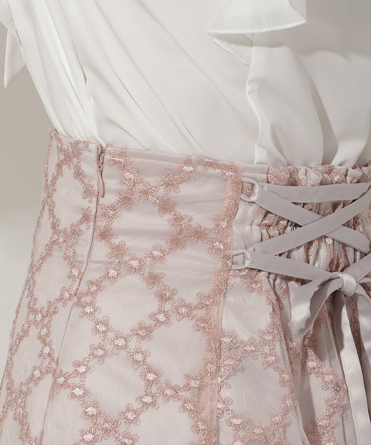 WILLSELECTION「エンブロイダリーチュールソフトマーメイドスカート」|フレア|