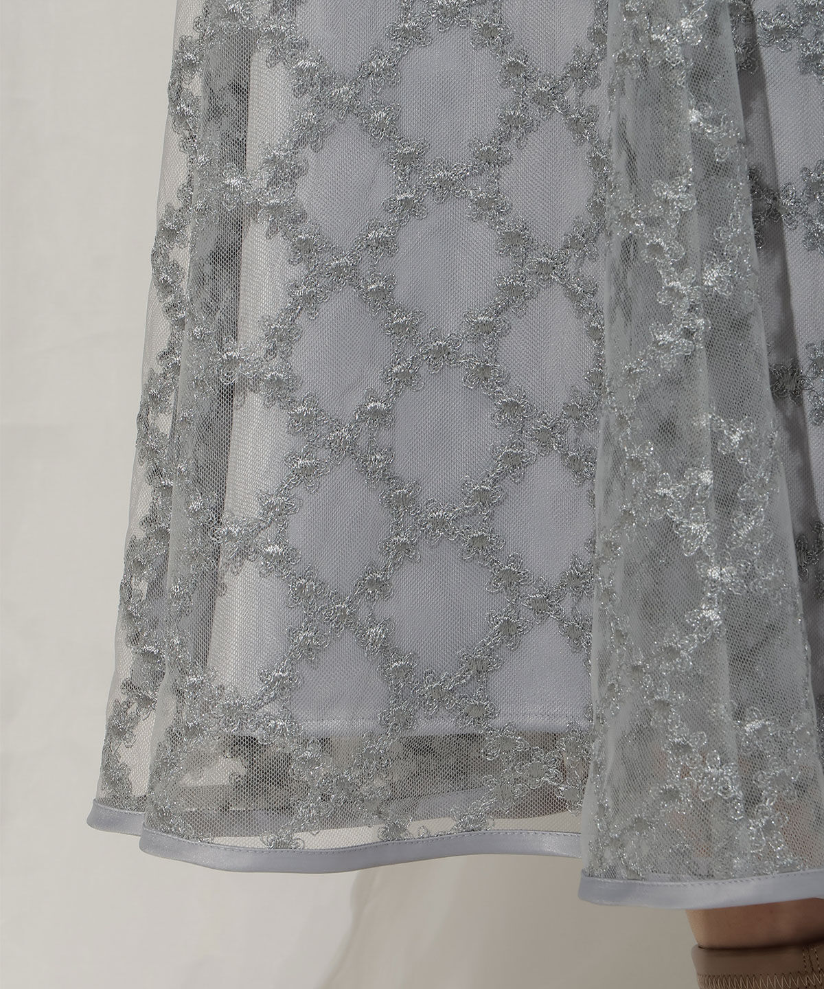 WILLSELECTION「エンブロイダリーチュールソフトマーメイドスカート」|フレア|