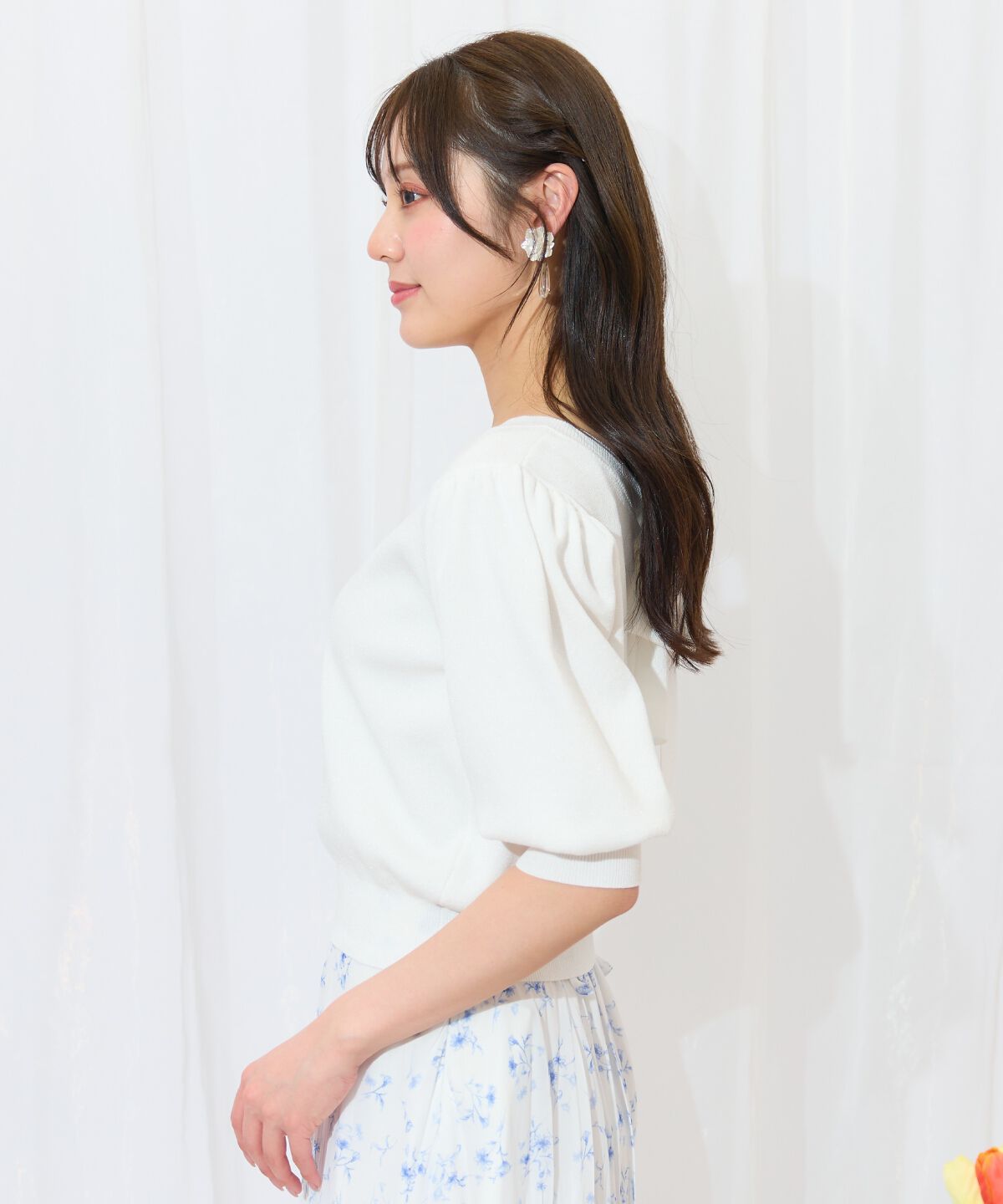 WILLSELECTION「2WAYリボンラメニットプルオーバー」|ニット・セーター|