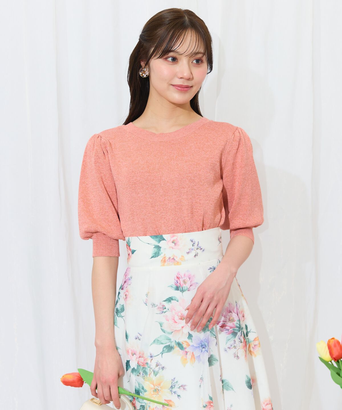 WILLSELECTION「2WAYリボンラメニットプルオーバー」|ニット・セーター|