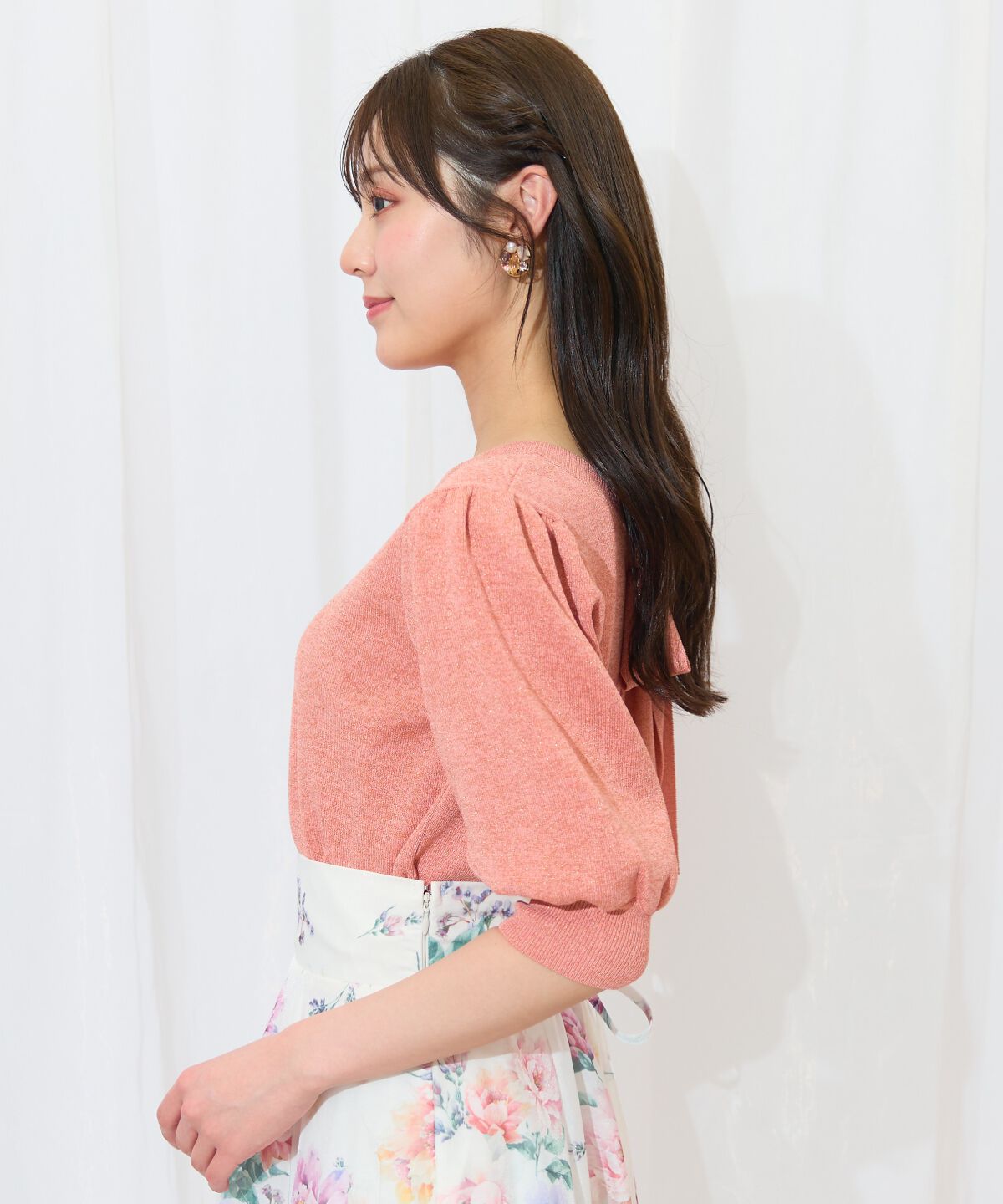 WILLSELECTION「2WAYリボンラメニットプルオーバー」|ニット・セーター|