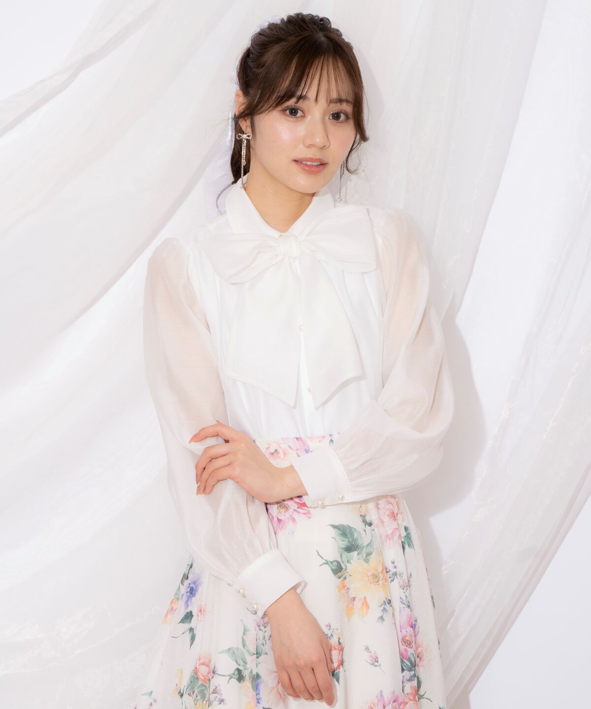 WILLSELECTION「ビッグリボンシアーブラウス」|シャツ・ブラウス|