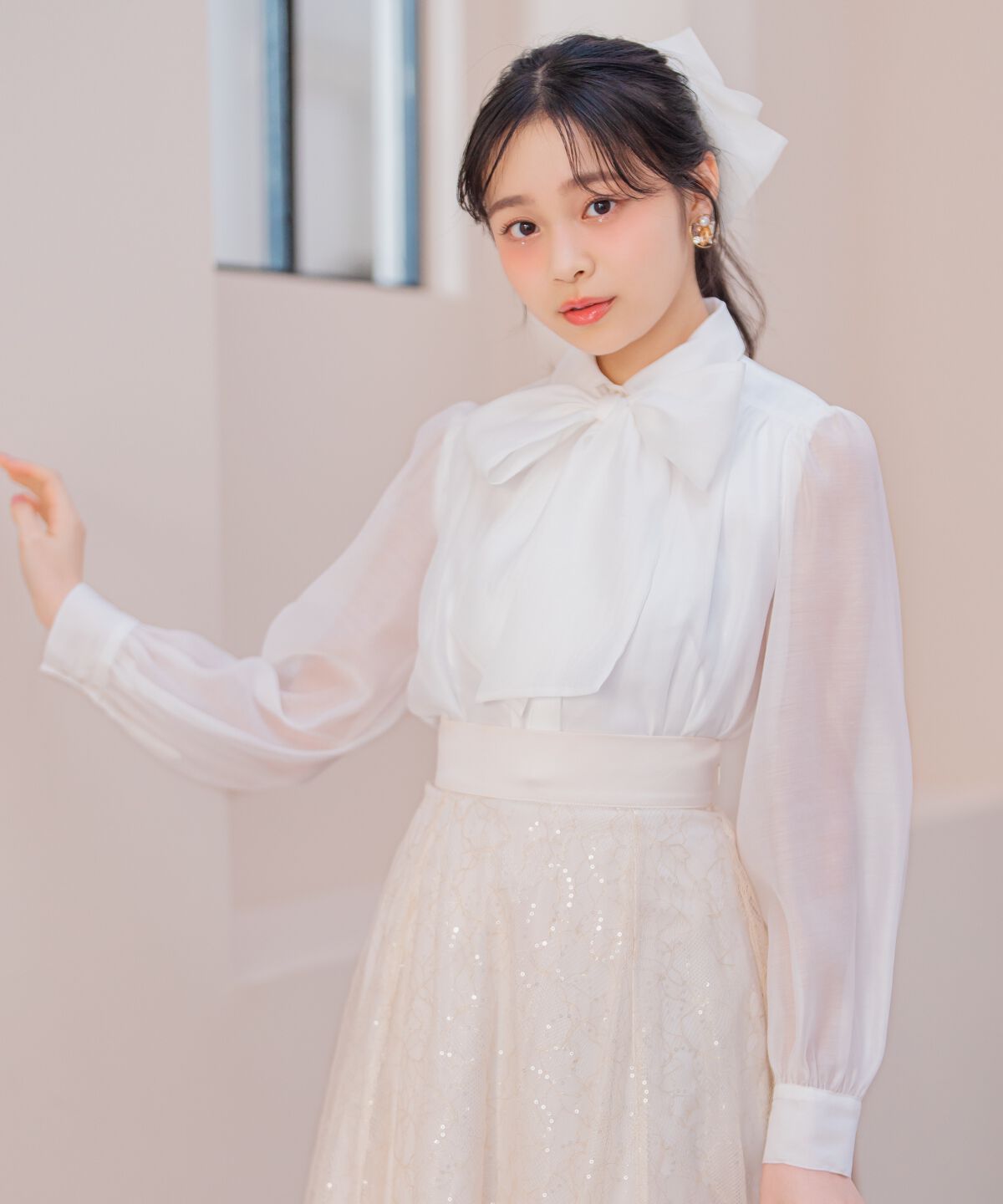 WILLSELECTION「ビッグリボンシアーブラウス」|シャツ・ブラウス|