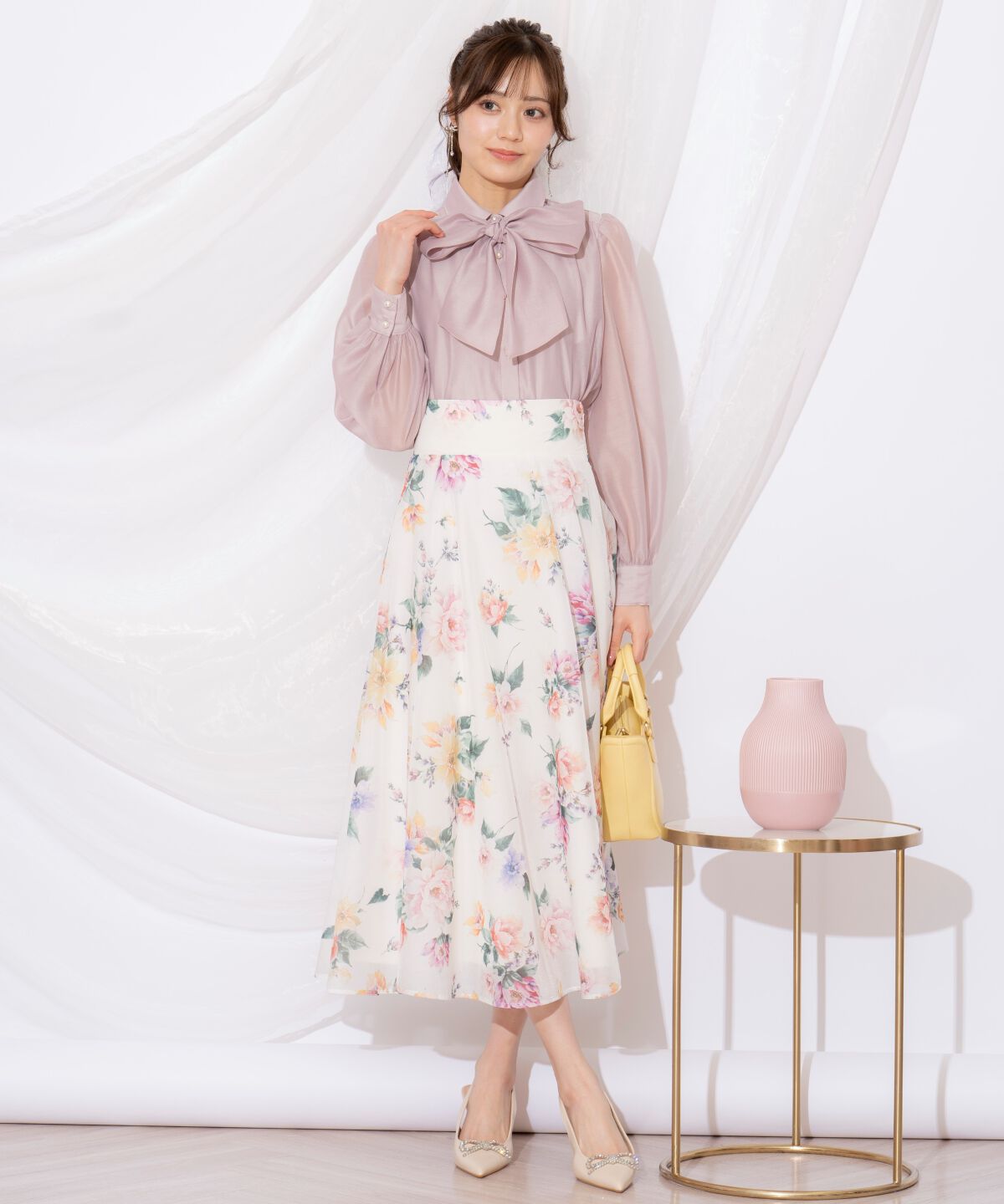 WILLSELECTION「ビッグリボンシアーブラウス」|シャツ・ブラウス|