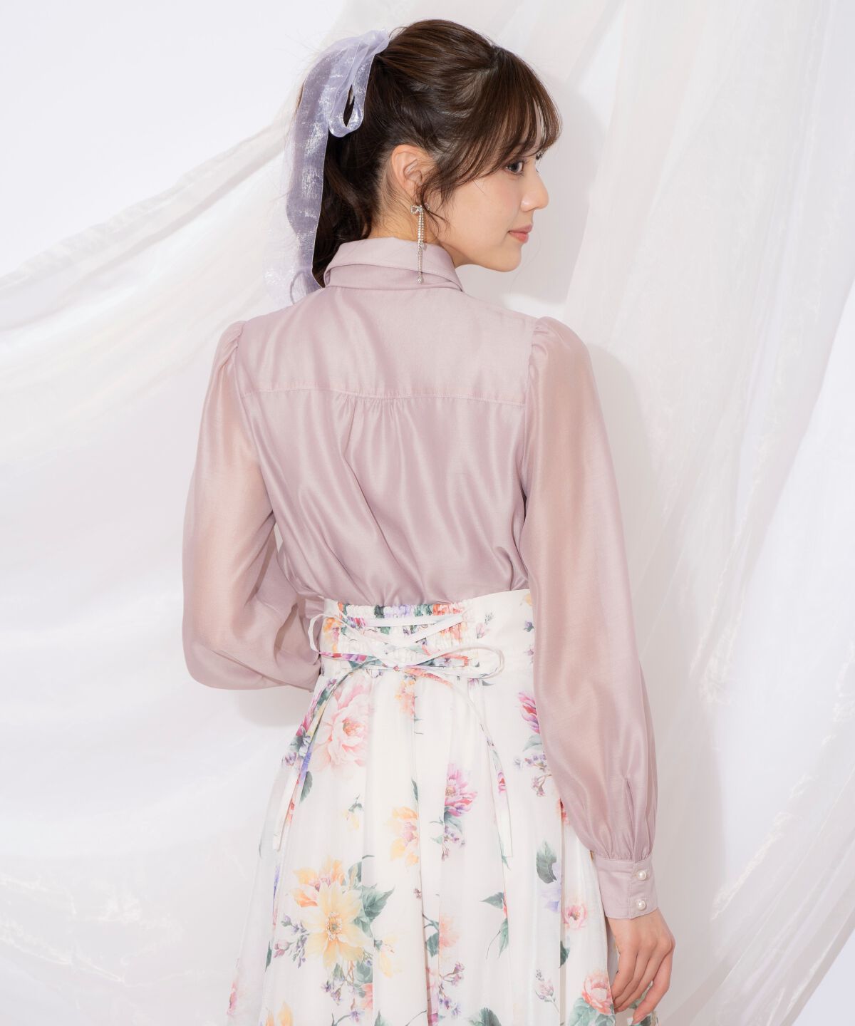 WILLSELECTION「ビッグリボンシアーブラウス」|シャツ・ブラウス|