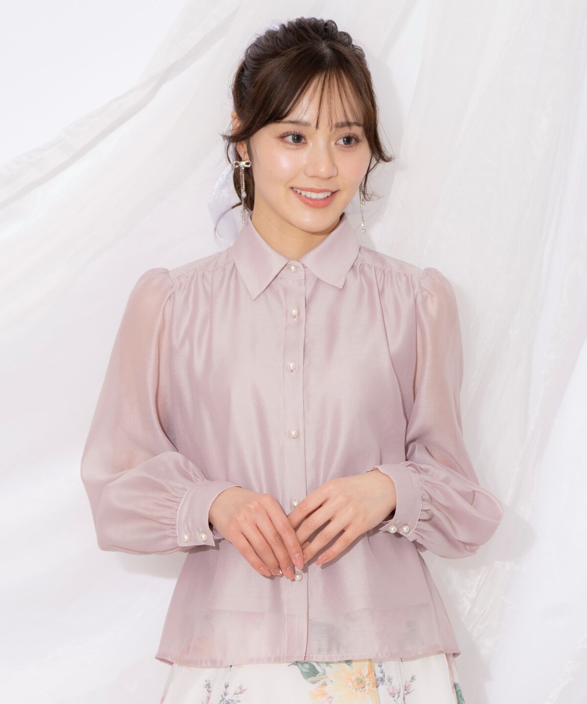 WILLSELECTION「ビッグリボンシアーブラウス」|シャツ・ブラウス|