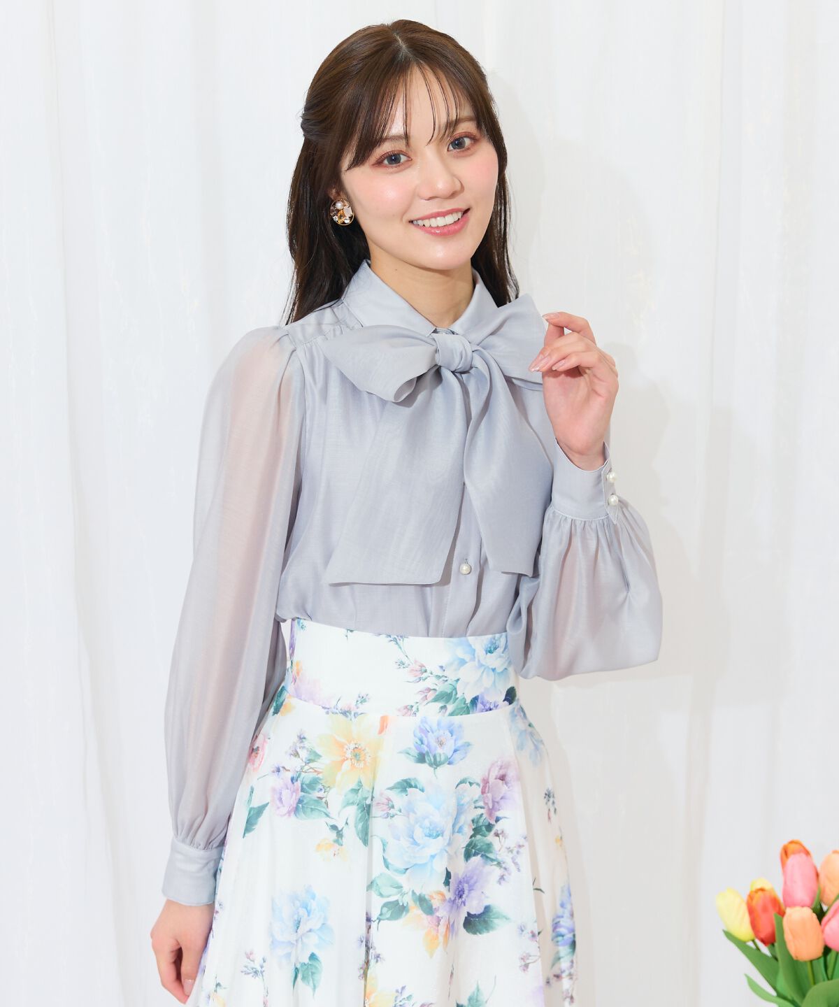 WILLSELECTION「ビッグリボンシアーブラウス」|シャツ・ブラウス|