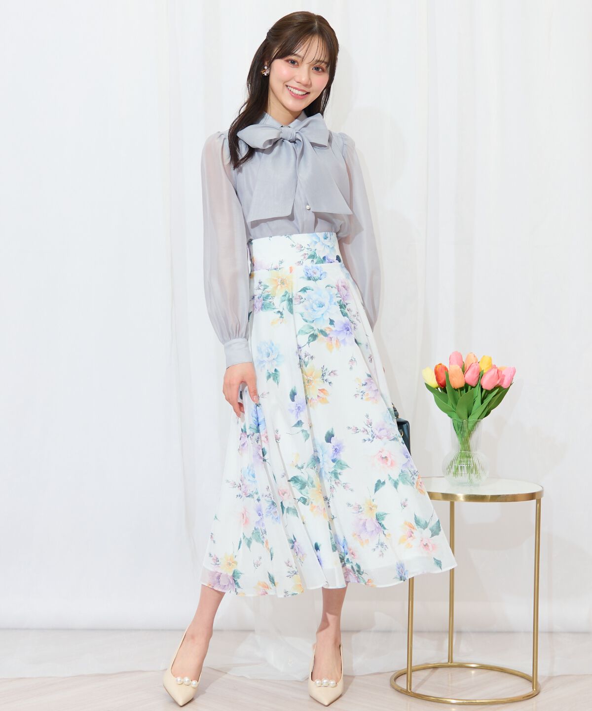 WILLSELECTION「ビッグリボンシアーブラウス」|シャツ・ブラウス|